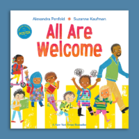 All Are Welcome book and rhyming toys