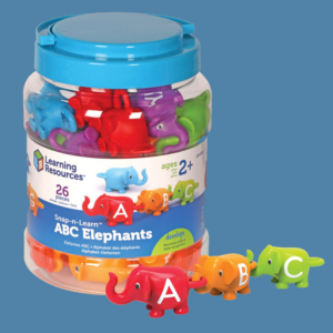 ABC elephants literacy toys