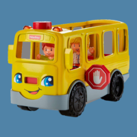 sit with me plastic school bus toy