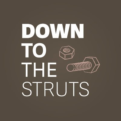down to the struts 