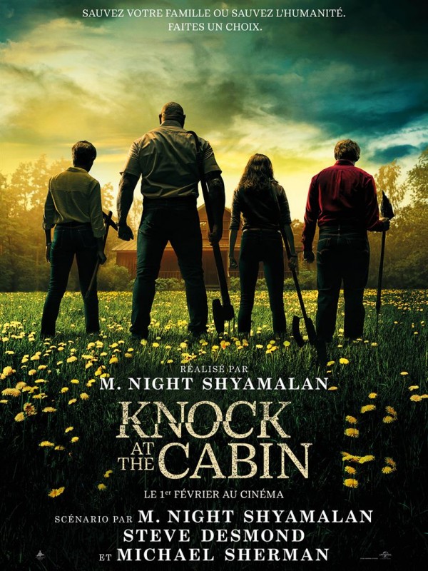 knock at the cabin movie poster