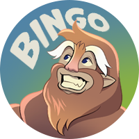 A cartoon bigfoot smiling with the word "Bingo" over his head.