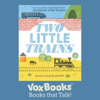 Vox book kit featuring the cover story Two Little Trains and Vox Book logo