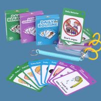 Description: This kit contains: 37 communication cards - 37 Routine cards - 30 Behavior cards - 3 keyring connectors - 1 bungee with retractable p-shaped connector.