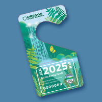 Oregon State Park Pass Vehicle hanger