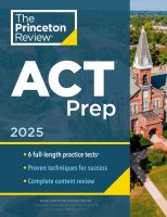 Title: The Princeton Review ACT prep / the staff of The Princeton Review.