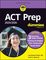 Title: ACT prep 2025/2026 / by Lisa Zimmer Hatch, MA, and Scott A. Hatch, JD.